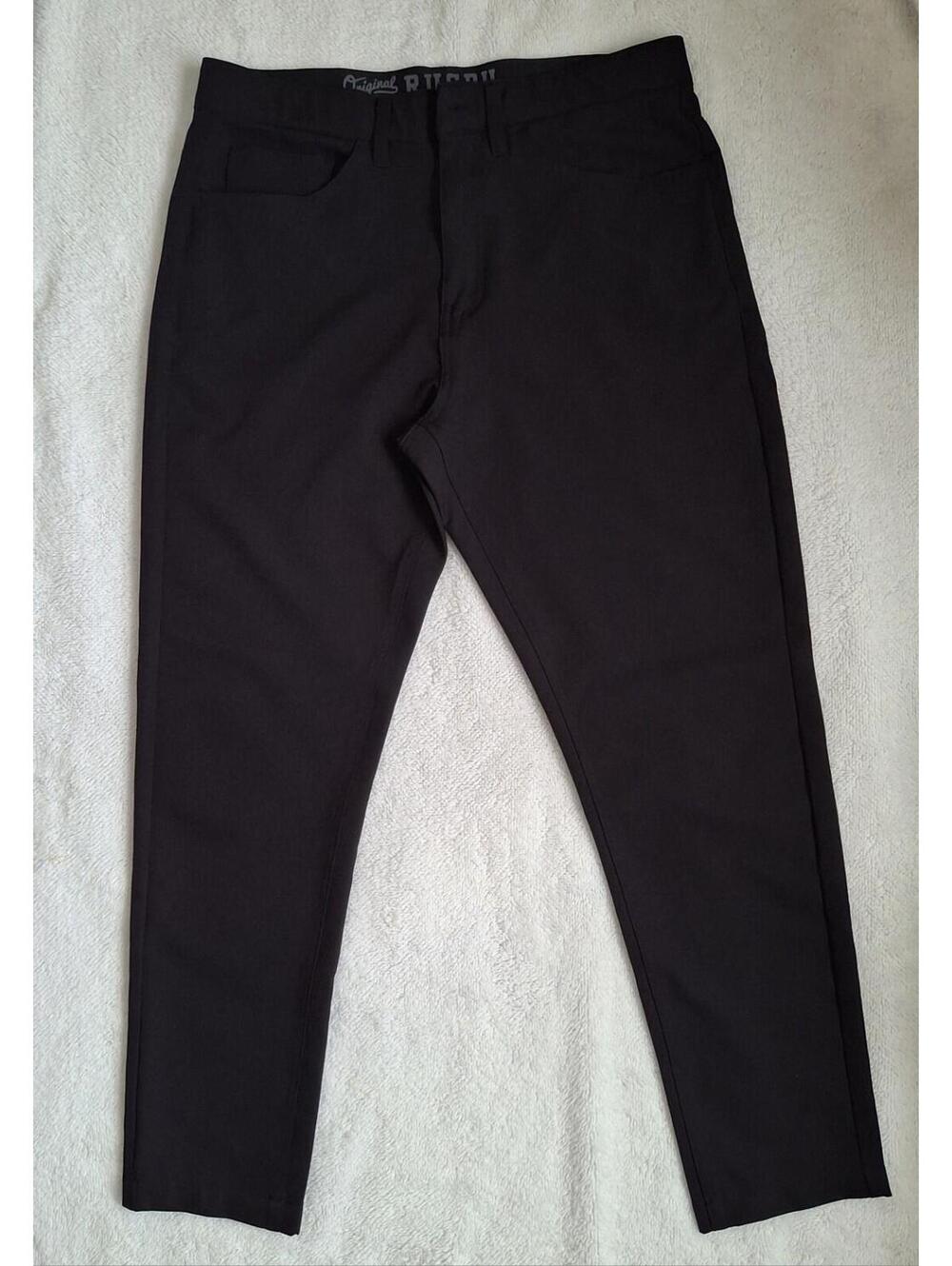 Rugby University Men's Black Stretch Chino Pants 34×30